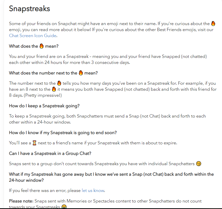 FAQ related to Snapchat Streak