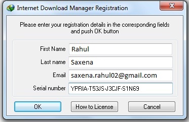 free internet download manager serial key